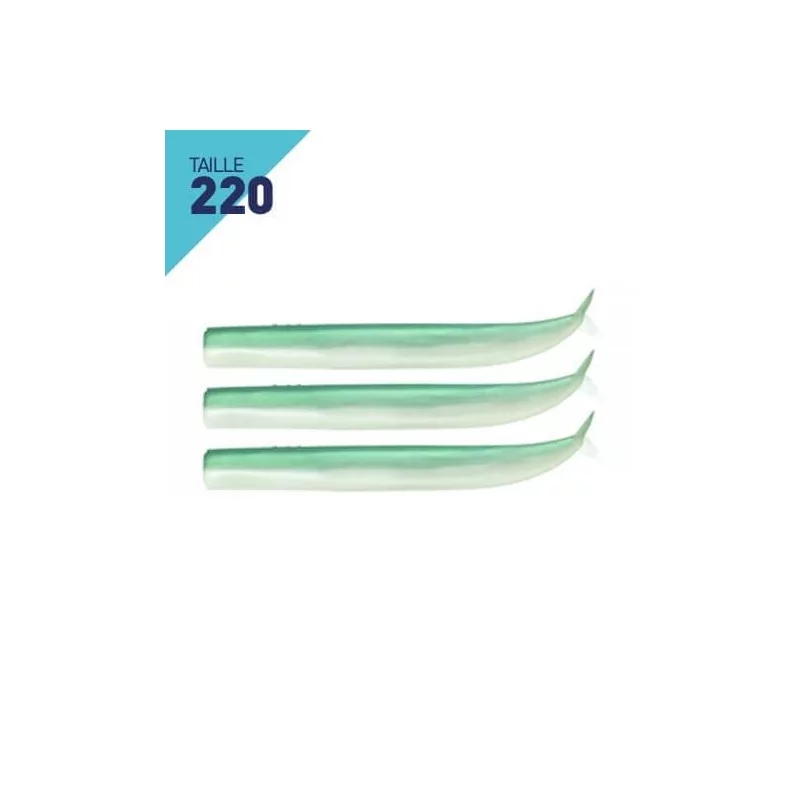 3 CORPS LEURRES FIIISH CRAZY SAND EEL TAILLE 220 VERT NACRE 3 CORPS LEURRES FIIISH CRAZY SAND EEL TAILLE 220 VERT NACRE